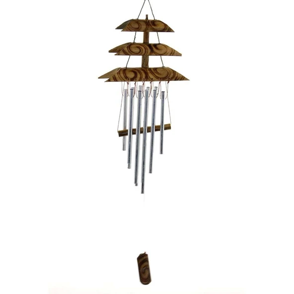 Bambu Metal Çanlı Rüzgar Çanı - 2