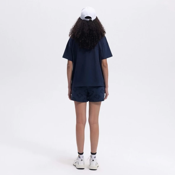Ellesse Kadın Lacivert Oversize Pamuklu Tişört – EF394-NV - 2