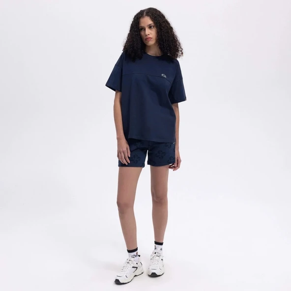 Ellesse Kadın Lacivert Oversize Pamuklu Tişört – EF394-NV - 4