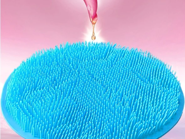 Yuvarlak Vantuzlu Banyo Sırt Kese Matı 26 cm - 5