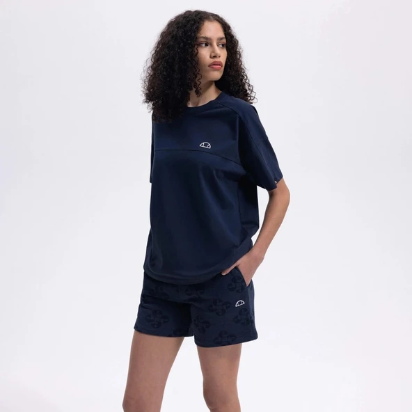 Ellesse Kadın Lacivert Oversize Pamuklu Tişört – EF394-NV - 1