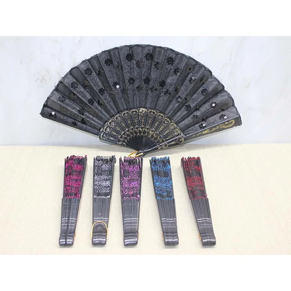 Plastik Pullu Yelpaze - 2