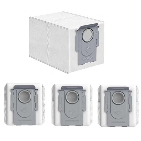Roborock S8 Plus, S8 Pro Ultra, S8 Max Ultra, S8 MaxV Ultra Robot Süpürge ile Uyumlu 4'lü Toz Torbas ürün görseli 1