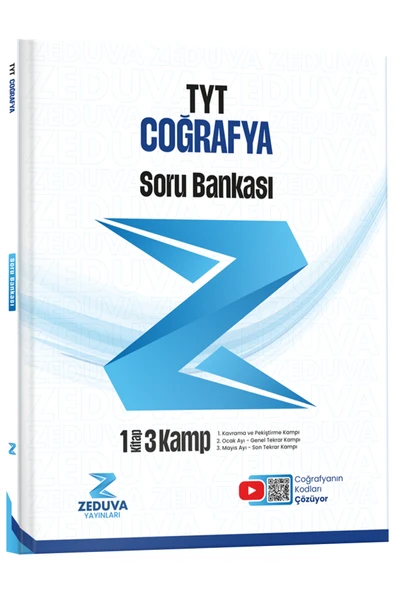 Zeduva Yayınları Coğrafyanın Kodları TYT Coğrafya 1 Kitap 3 Kamp Soru Bankası
