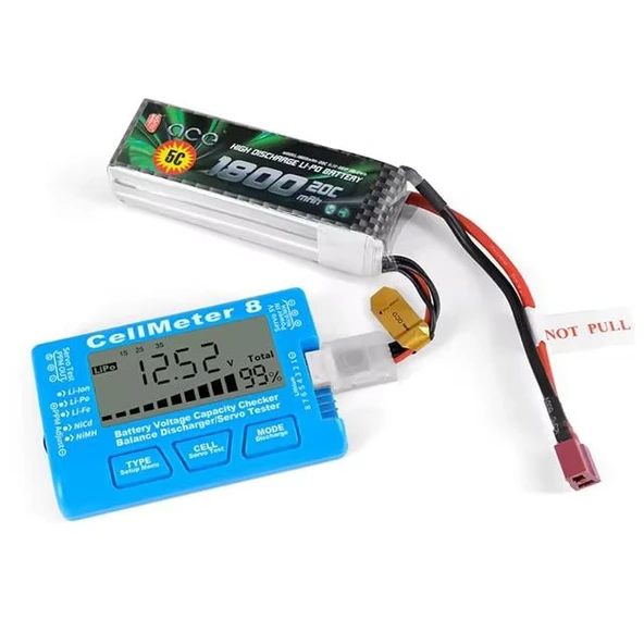 Powermaster PM-26959 Pil Kapasite Voltaj Test Cihazı RC 1-8S Lipo Lityum NIMH - 2