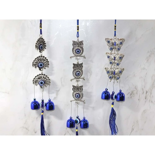 Metal Nazar Boncuğu Çan - Resim 2