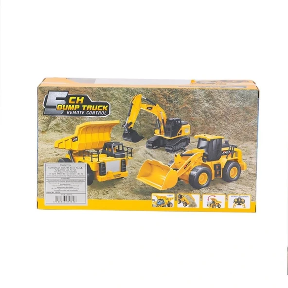 Nessiworld 5082 SUN-RST-RC İŞ MAKİNESİ 1 24 DAMPERLİ KAMYON FF IŞIKLI 5CH 3 7V USB 40MHZ - 5