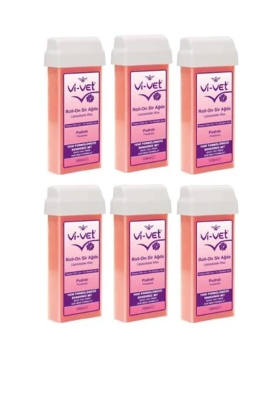 Vi Vet Roll-on Sir Ağda 100 ml Yoğun Pudralı X 6 Adet