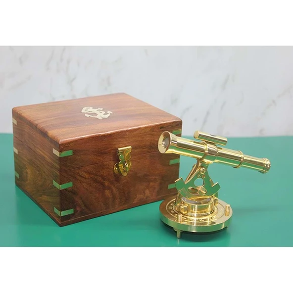 Ahşap Kutulu Pusulalı Dürbün ürün görseli 1