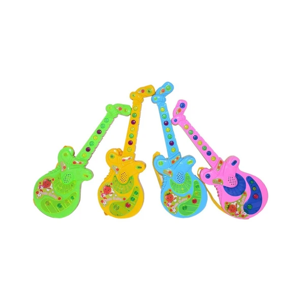 Türkçe Sesli Müzikli Işıklı Gitar Pilli 2A HM718 - 4
