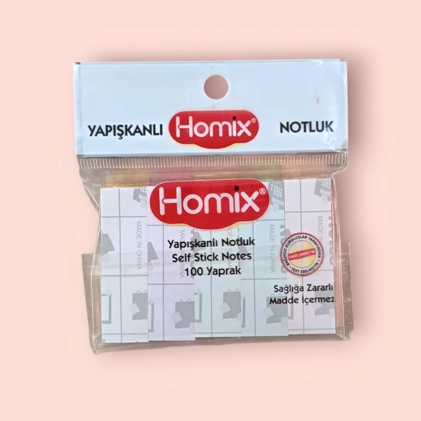Homix Yapışkanlı Renkli Parmak Post-it Notluk 5'li (1 Paket) - 2