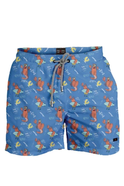 4-16 Yaş Su İtici Özellikli Dijital Baskılı Çocuk Deniz Şort Mayo // 1025