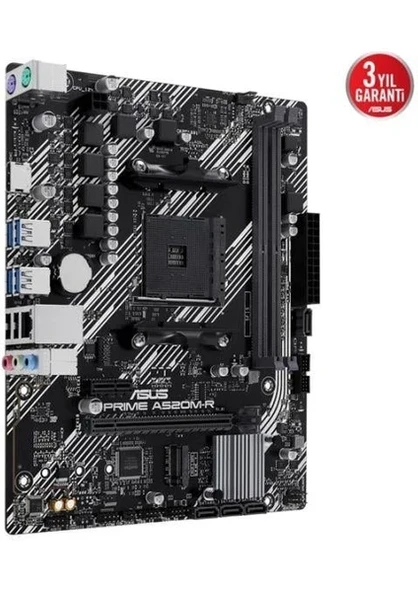 Asus Prıme A520M-R Amd A520 Am4 Ddr4 5100 HDMI M2 Usb3.2 Matx - 2