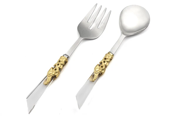 Mikasa Moor Gümüş Gold 2li Salata Servis Seti ürün görseli