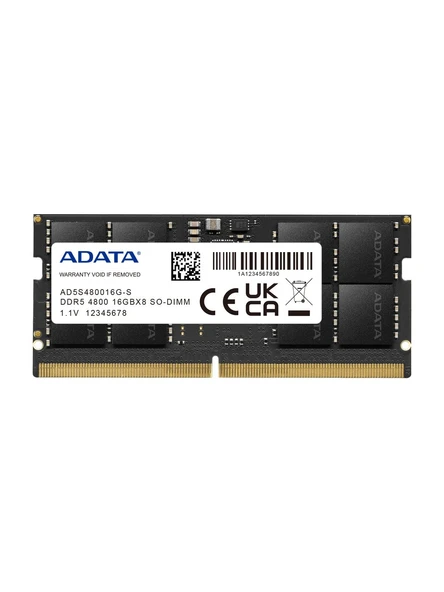 A-Data Ram Sodmm 16GB Ddr5 4800MHZ Premer AD5S480016G-S 1 - 2