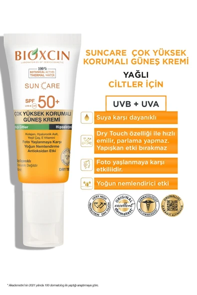 BİOXCİN CARE GÜNEŞ KREMİ YAĞLI CİLTLER SPF50+ 50 ML - 7