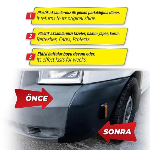 AUTOMİX Plastik Yüzey Yenileyici - 500 ML - 3