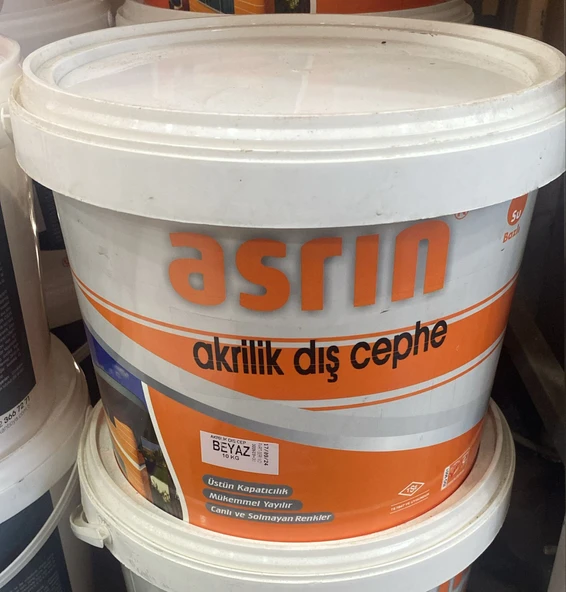 Asrın Akrilik Dış Cephe Boyası Beyaz 10Kg