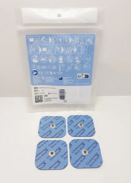 Chattanooga Durastick Plus 5 x 5  cm Çıtçıtlı Tens Elektrod Pedi - 3