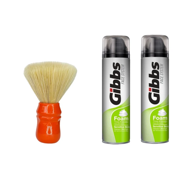 Croc Sentetik Tıraş Fırçası Kırmızı + Hassas Tıraş Köpüğü 2 Adet ürün görseli