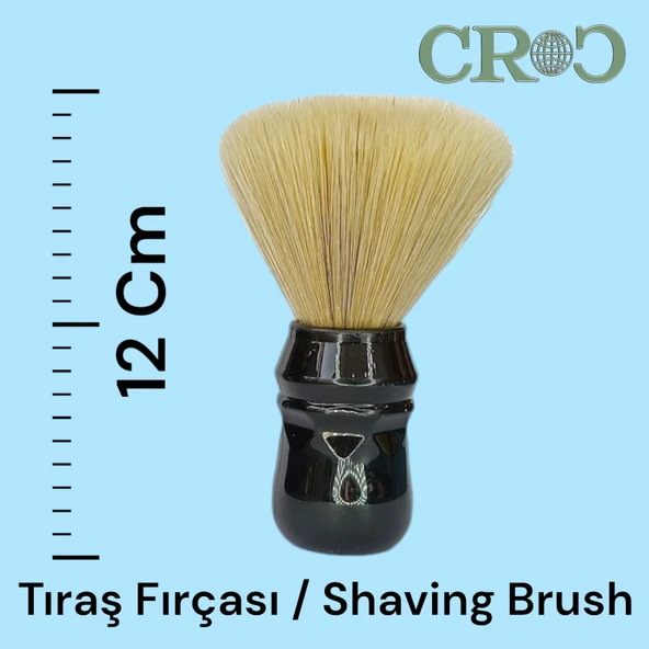 Croc Sentetik Tıraş Fırçası Siyah + Hassas Tıraş Köpüğü 2 Adet - 4