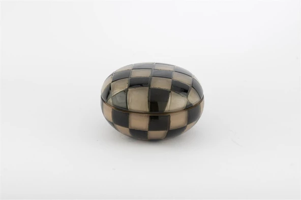 Mikasa Moor Siyah Krem Kapaklı Cam Mum Bergamot 13x8cm - 2