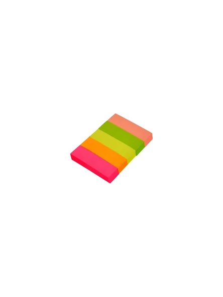 Homix 3 PAKET Yapışkanlı Renkli Parmak Post-it Notluk 5'li - 4