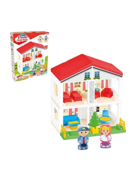Dede Oyuncak 2 Katlı Ev Bloklar 03234 - 2