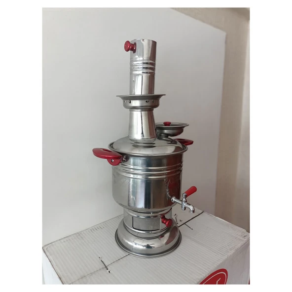 Yaren Paslanmaz Krom Çelik Semaver 4 Litre - 2