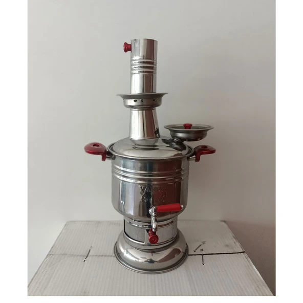 Yaren Paslanmaz Krom Çelik Semaver 4 Litre - 3
