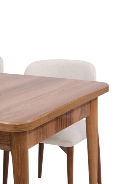 Duru MDF Lak Panel Açılır Yemek Mutfak Masası 90x160 - 4