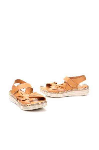 Pisagor Ps-32720 Kadın Ortopedik Deri Sandalet - 8