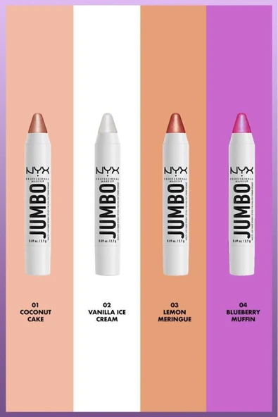 NYX Professional Makeup Jumbo Face Stick - Çok Amaçlı Stick Aydınlatıcı - Vanilla Ice Cream - 7