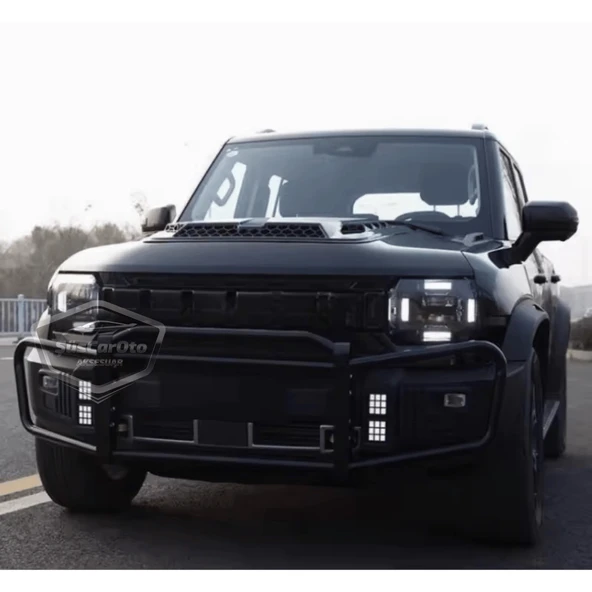 Üniversal Her Araca Uyumlu Geniş Büyük Boy Kaput Üstü Havalandırma Izgarası Tavan Vent Air Scoop İthal Petekli 51 x 47 cm - 10