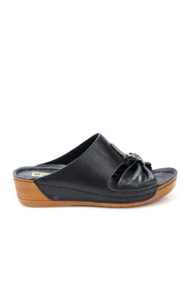 Pisagor Ps-32730 Ortopedik Kadın Hakiki Deri Terlik