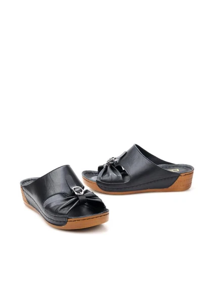 Pisagor Ps-32730 Ortopedik Kadın Hakiki Deri Terlik - 3