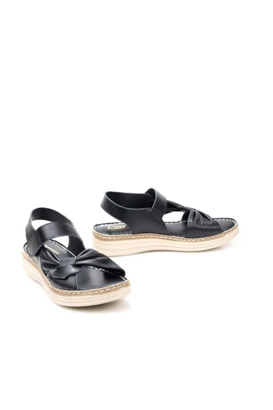 Pisagor Ps-32720 Kadın Ortopedik Deri Sandalet - 4