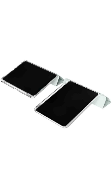 iPad 10. Nesil Uyumlu Airbagli Manyetik Ayrılabilen Fuchsia Sliding Tablet Kılıfı - Resim 8