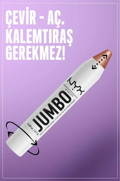 NYX Professional Makeup Jumbo Face Stick - Çok Amaçlı Stick Aydınlatıcı - Vanilla Ice Cream - 4