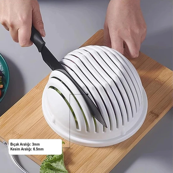 Ayt Sunup SN-27136 Pratik Meyve Sebze Salata Dilimleyici Kesici Çok Amaçlı Meyve Sebze Süzgeç - 5