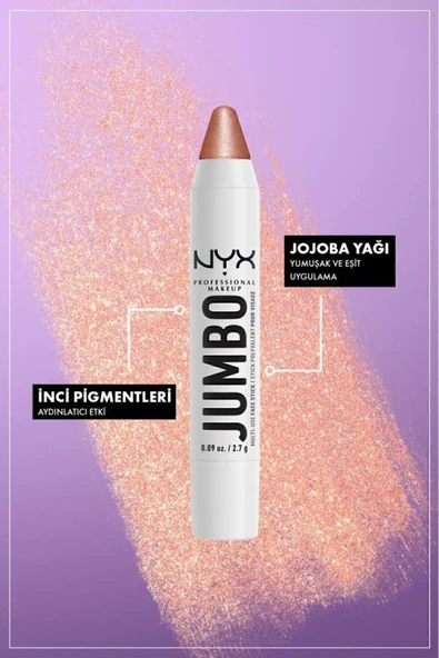 NYX Professional Makeup Jumbo Face Stick - Çok Amaçlı Stick Aydınlatıcı - Vanilla Ice Cream - 5