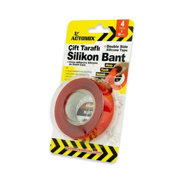 AUTOMIX Çift Taraflı Silikon Bant 18 mm x 4 mt