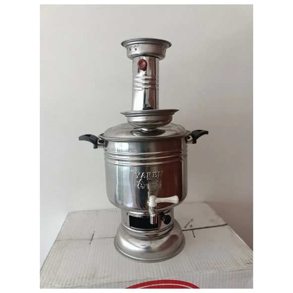 Yaren Paslanmaz Krom Çelik Semaver 6 Litre - 3