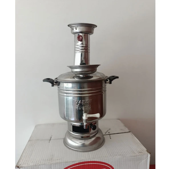 Yaren Paslanmaz Krom Çelik Semaver 6 Litre - 4