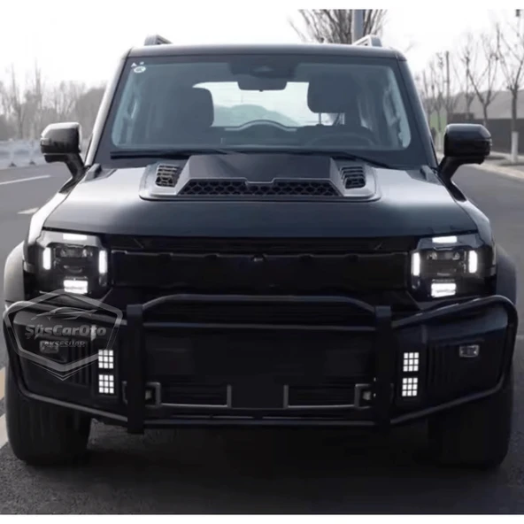 Üniversal Her Araca Uyumlu Geniş Büyük Boy Kaput Üstü Havalandırma Izgarası Tavan Vent Air Scoop İthal Petekli 51 x 47 cm - 9