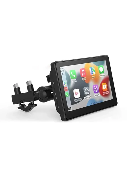 7'' CarPlay Motosiklet Gidon için Su Geçirmez Navigasyon Akıllı Ekran İOS ve Android Uyumlu