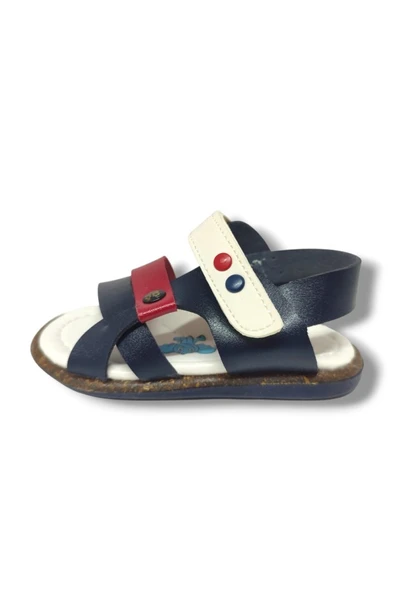 Şiringenç 1559-20 Anatomik Çirt Bant Erkek Çocuk Sandalet Lacivert Kırmızı 21-25 - Resim 3