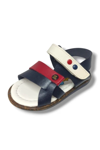 Şiringenç 1559-20 Anatomik Çirt Bant Erkek Çocuk Sandalet Lacivert Kırmızı 21-25 ürün görseli