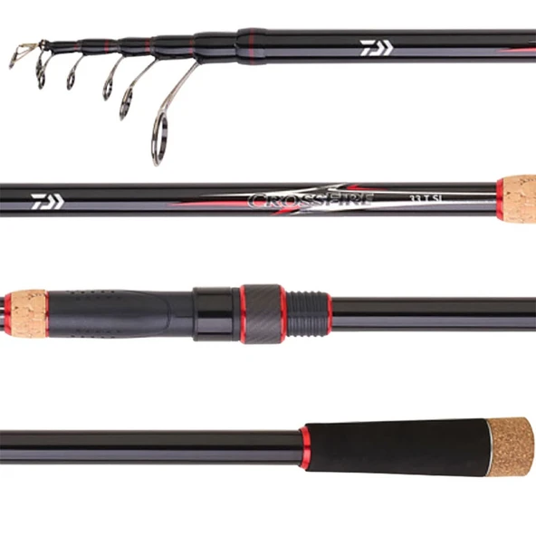 Daiwa Crossfire SL CF 210m 10-40gr Tele Spin Olta Kamış - 2