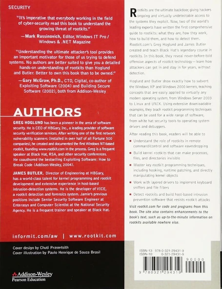 Rootkits: Subverting the Windows Kernel: Subverting the Windows Kernel Hoglund Butler - Resim 2